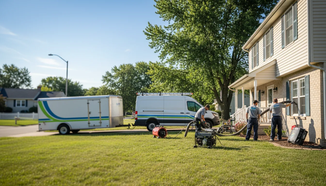Flooded Basement Restoration And Cleanup With Repair in Wixom, MI near me